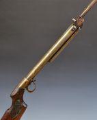 BSA Breakdown .177 air rifle with named and chequered semi-pistol grip and adjustable sights and