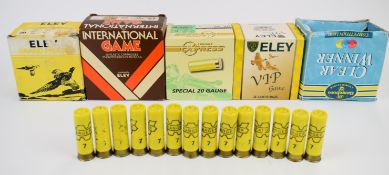 One-hundred-and-twenty 12 and 20 bore shotgun cartridges including Eley VIP, International Game etc,