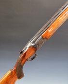 Miroku 12 bore over and under ejector shotgun with engraved locks, underside, trigger guard, top