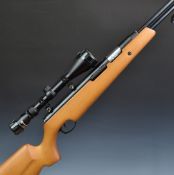 SMK SMK41 .177 underlever air rifle with semi-pistol grip, raised cheek piece and Nikko Stirling