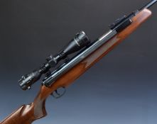 Diana Model 52 .22 side-lever air rifle with chequered semi-pistol grip, raised cheek piece,