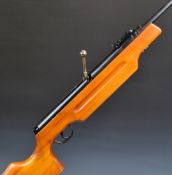 Haenel Model 310 lever-action 4.4mm calibre air rifle with semi-pistol grip, adjustable sights and