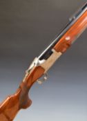 Winchester Diamond Grade Trap 12 bore over and under shotgun with engraved lock, underside,