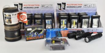 A collection of torches, lights etc including Remington, Lighthouse, ASG Universal Laser,