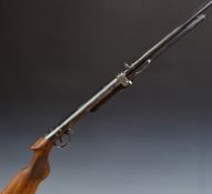 Haenel IV .177 under-lever air rifle with chequered semi-pistol grip and adjustable sights and