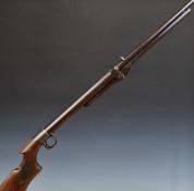 BSA Standard .22 under-lever air rifle with chequered and named semi-pistol grip and adjustable