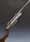 Webley Service Mark II .22 air rifle with interchangeable barrel, adjustable pop-up peep sights,