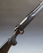 Sabatti .308 bolt-action rifle with show wood stock, semi-pistol grip, raised cheek-piece, sling