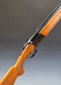 Baikal 12 bore over and under ejector shotgun with engraved lock and trigger guard, single