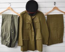 British Army Royal Dragoons officer's service dress jacket with captain's rank to should flaps and