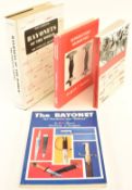 Four bayonet reference books comprising German Ersatz Bayonets During World War 1 by Christian Mery,