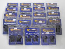 Nineteen Nikko Stirling New Match Mounts Set rifle scope mounts, all in original packaging.