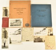 Royal Canadian Air Force WW2 pilot's flying log book for H P Wixey, the first entry dated 5th
