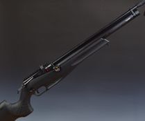 Reximex Pretensis .22 PCP air rifle with textured semi-pistol grip, adjustable butt plate and comb