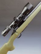 Howa Model 1500 .223 bolt-action rifle with composite stock, textured semi-pistol grip and forend,