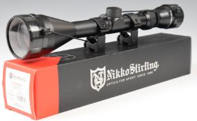 Nikko Stirling Mount Master 4-12x50 half mil dot air rifle or similar scope, in original box