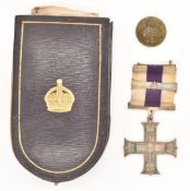 British Army WW1 Royal Artillery Military Cross medal and bar inscribed Cecil Humphries Harper,