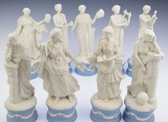 Wedgwood set of nine limited edition figurines 'The Classical Muses' from an edition of 12500, all