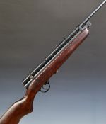 SMK QB78 .22 bolt-action CO2 air rifle with semi-pistol grip and adjustable sights, NVSN.