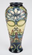 Moorcroft trial vase decorated in the Alexandra pattern 2001, height 14cm