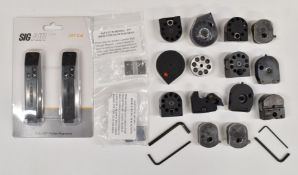 Eighteen air rifle magazines and shoes including two Daystate Huntsman Classic, two Daystate Harrier