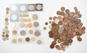 A collection of UK coinage with some modern crowns, single metal £2 including Tercentenary, some