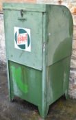 Vintage or classic Castrol oil dispenser cabinet to suit car or motorcycle enthusiast, height 142cm