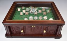 'Never Circulated' US State quarter dollars, in collector's cabinet