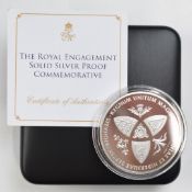 Jubilee Mint commemorative sterling silver crown to commemorate the Engagement of Henry of Wales