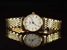 Longines Le Grande Classique ladies wristwatch ref. L4 209 2 with blued hands, black Roman numerals,