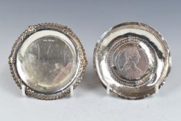 Elizabeth II hallmarked silver pin dish, Birmingham 1965, maker Hampton Utilities together with a