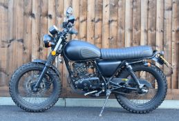 2017 Mutt Mongrel QM125-2X 125cc motorcycle, registration number VE67 AXY, with V5c, MOT expires