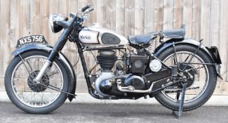 1948 Norton 16H 500cc side valve motorcycle, non transferable age related registration number NXS