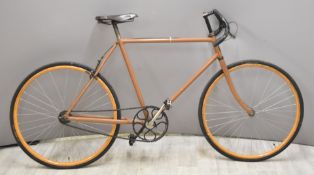 F Aprile Marseille early 20thC French vintage gentleman's touring bicycle with wooden rims and
