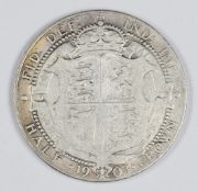1903 Edward VII half crown, F+