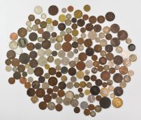 An interesting collection of world coinage, 18thC onwards but largely 19thC including USA, Russia,