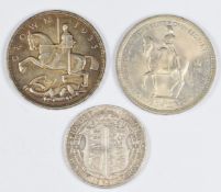 1935 'rocking horse' crown, 1953 coronation crown and a 1916 George V half crown