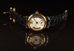 Breguet Classique Marine 18ct gold ladies wristwatch ref. 8170 with subsidiary seconds dial, blued