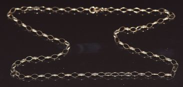 A 9ct gold necklace / belcher chain, 2.9g