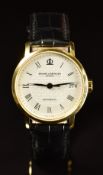 Baume & Mercier 18ct gold gentleman's automatic wristwatch ref. 65547 with date aperture, black
