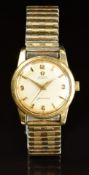 Omega Seamaster gentleman's automatic wristwatch ref. 2997 with luminous gold hands, gold Arabic