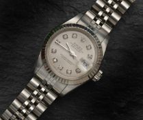 Rolex Oyster Perpetual Datejust ladies automatic wristwatch ref. 69174 with date aperture,