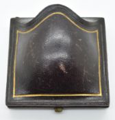 Hunt & Roskell tooled leather jewellery box