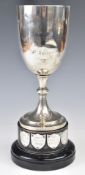 George VI hallmarked silver presentation trophy of Nottingham gardening / horticultural interest