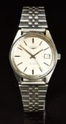 Longines gentleman's automatic wristwatch ref. 1570 with date aperture, luminous hands, two-ton