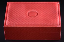 Rolex red leather wristwatch box ref. 60.00.02, 18.2x13x6.2cm.