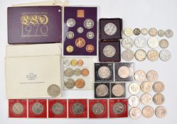 A collection of largely Royal commemorative crowns including 1937 George VI coronation, Elizabeth II