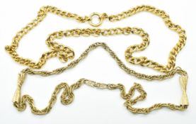 Christian Dior large curb link necklace and a Givenchy necklace