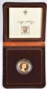 Royal Mint 1981 Queen Elizabeth II proof gold full sovereign, in presentation case with certificate