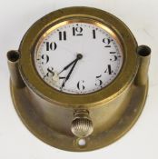 Veteran car or similar watch holder or dashboard clock, marked to rear patented, width 9.5cm